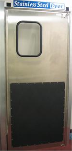      Stainless Steel Restaurant Doors with Impact Plates.