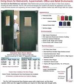 Swinging doors for restaurants and grocery stores for sale in Phoenix Arizona area.