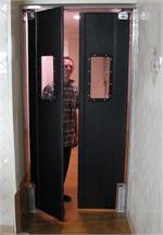 Pro Tuff Doors- Restaurant Kitchen Doors with double swinging panels.